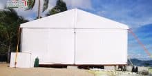 plain white PVC wall for tents